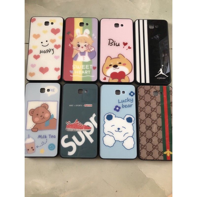 Ốp lưng Samsung Galaxy On7 2016/ J7 Prime mặt kính cường lực