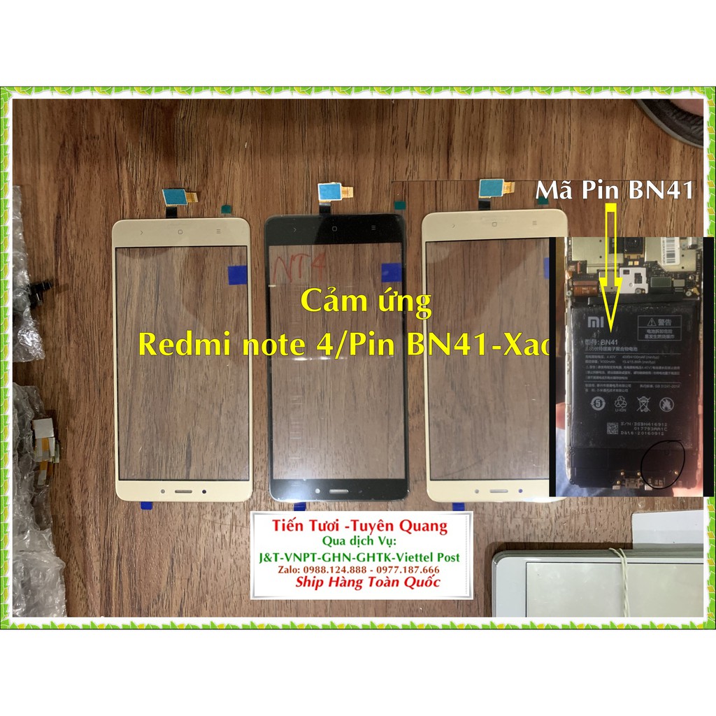 Cảm ứng Redmi note 4 -Xaomi(BN41)