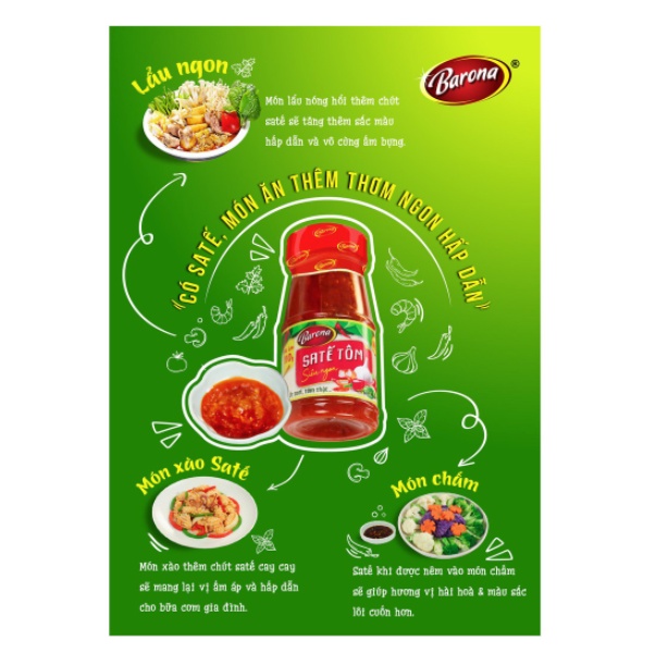 Sa tế Tôm Siêu Ngon Barona 110g