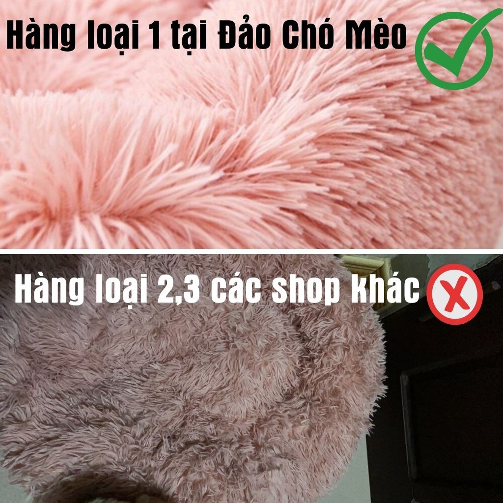 Đệm nằm cho chó mèo ngủ lông cao cấp siêu hot 2021 loại đẹp, ổ đệm cho chó mèo nhiều size lớn thoải mãi - daochomeo