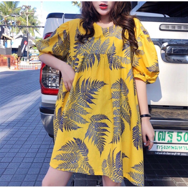 🌸Đầm hoa tay phồng🌸