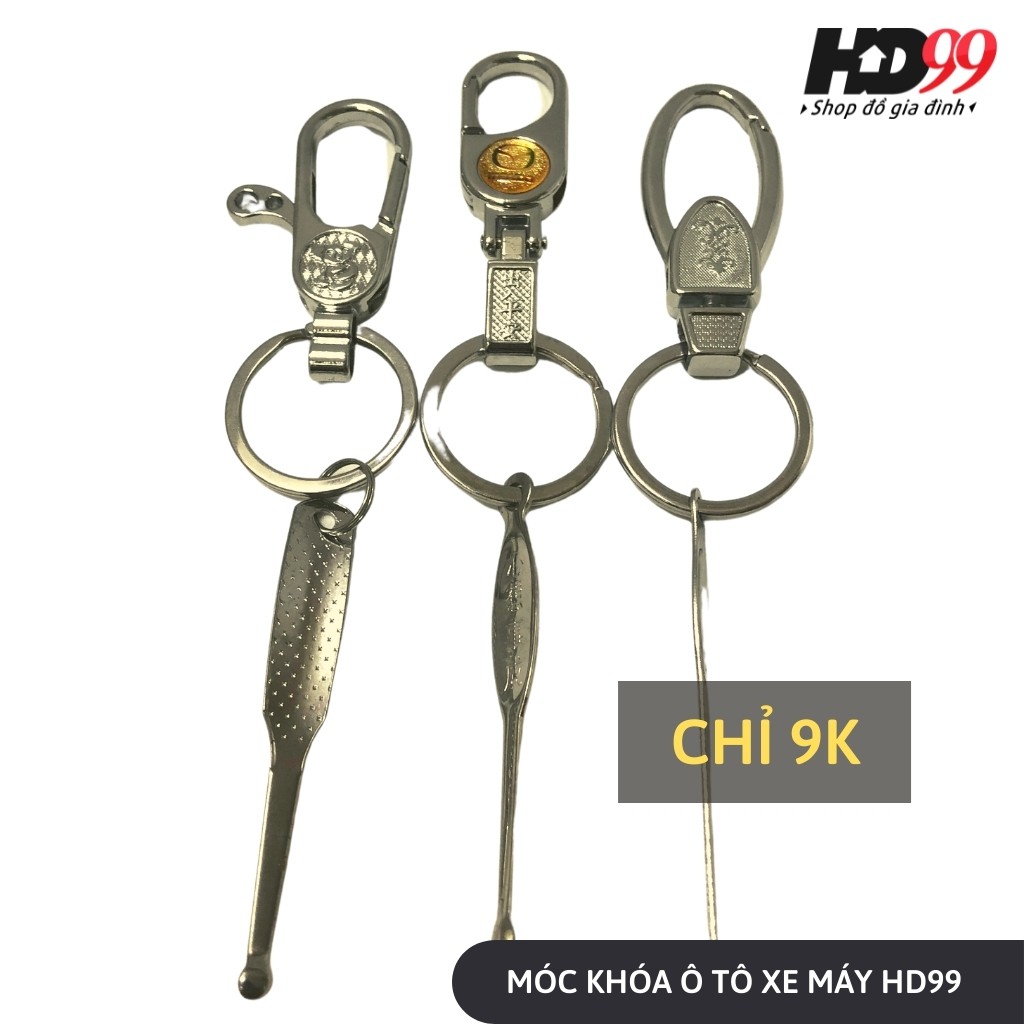 [RẺ VÔ ĐỊCH] Móc Khóa Xe Máy Inox Có Móc Tai 🛵 Chỉ 9K