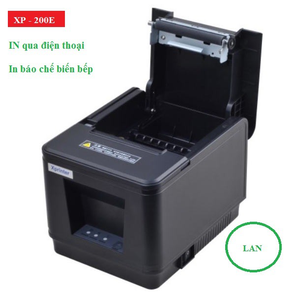 Xprinter XP200E, Máy in hoá đơn, máy in bill, máy in lan, máy in báo bếp, máy in k80, A160H, A160M,Q200, K200L | WebRaoVat - webraovat.net.vn