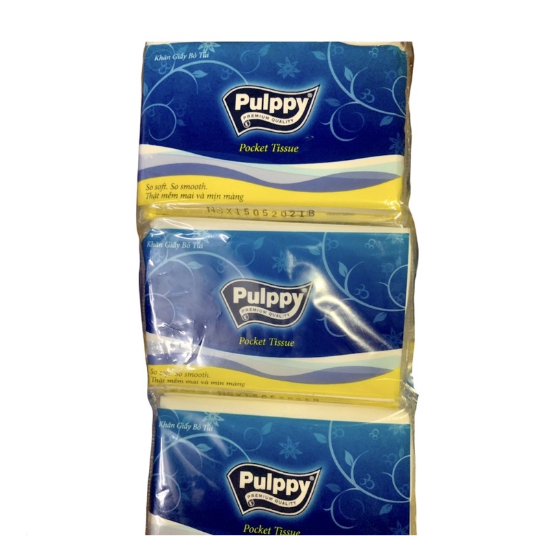 Combo 6 gói Khăn giấy bỏ túi Pulppy 10 tờ x 2 lớp