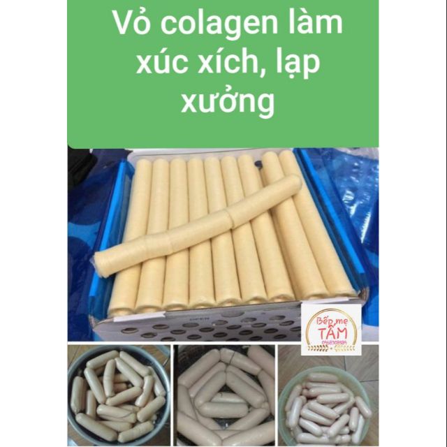 Combo 4 vỏ colagen làm xúc xích