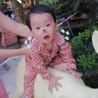 SET PIJAMA BỘ DÀI CHO BÉ (lụa satin)