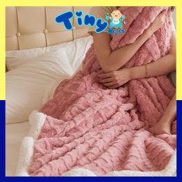 Chăn Lông Cừu Tafurong Mềm Mịn Siêu Ấm 200 x 230 cm - Tiny Kids