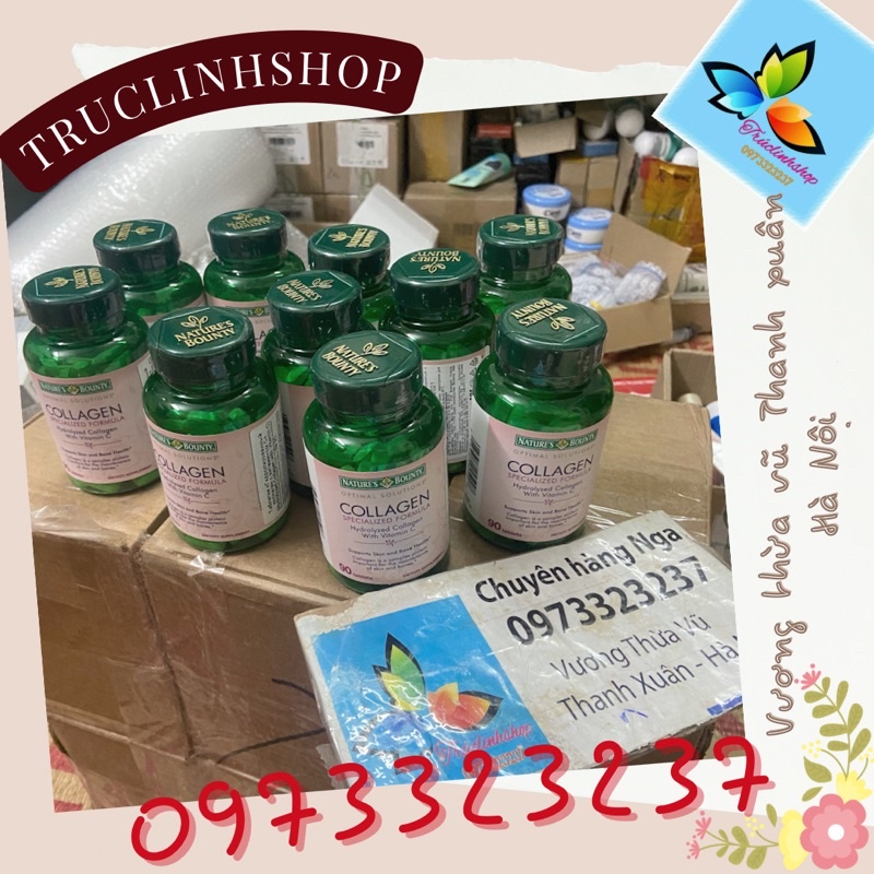 Collagen Nga Nature’s Bounty With Vitamin C Collagen xanh Nga 90 viên làm đẹp da