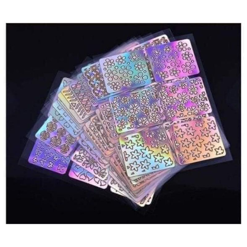 Sét 6  khuôn mẫu nail,khuôn mẫu móng chân tay mẫu đẹp