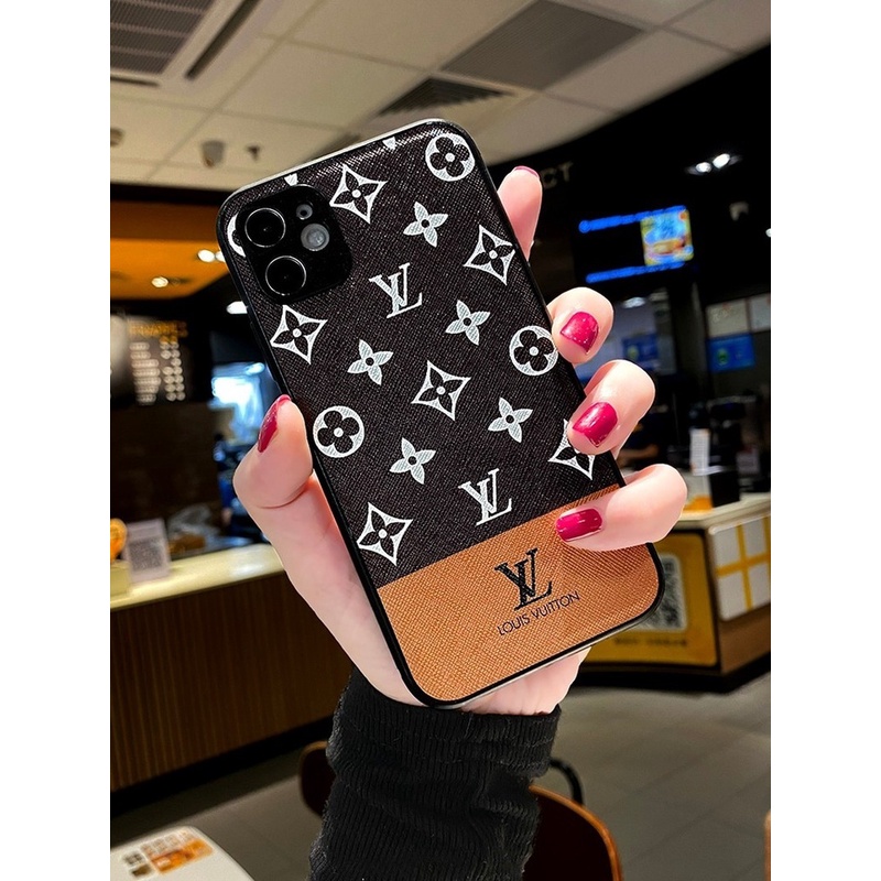 Ốp Điện Thoại Da Họa Tiết Hình Học Sang Trọng Cho Iphone 12 11 Mini Pro Xs Max Xr 7 8 Plus Se