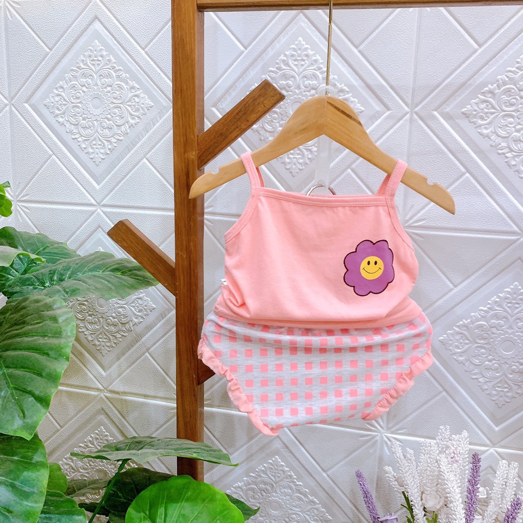 Bộ 2 dây cotton Xinh Xắn cho bé gái 6-16kg, nhiều màu lựa chọn - 𝐁𝐎𝟖𝟖