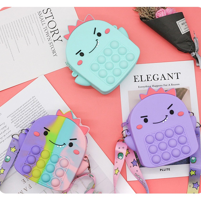 Rodent Pioneer Túi Đeo Vai Bằng Silicon Thời Trang Dễ Thương Và Vui Nhộn Thường Ngày Cho Trẻ Em