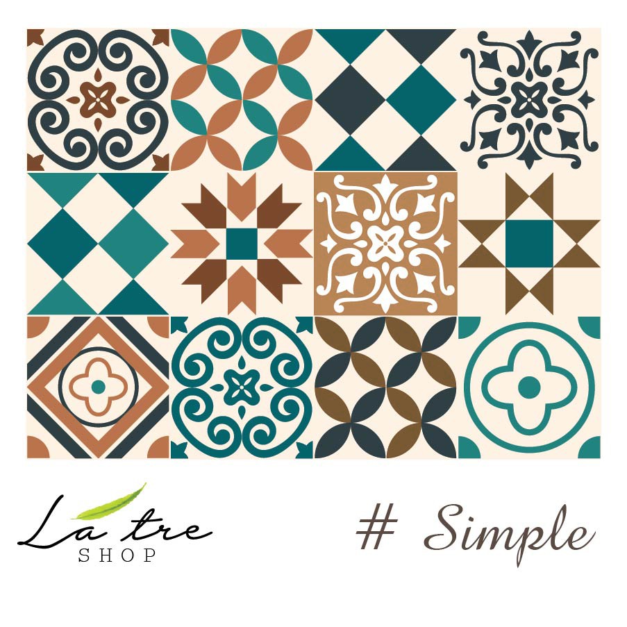 Miếng decal dán bếp dán tường nhà tắm decor chịu nhiệt dễ lau chùi đề can loại 1- Simple 0012