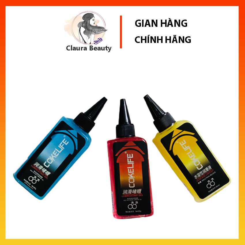 Gel Bôi Trơn Cokelife Superman Xanh Mát Lạnh, Đỏ Nóng Ấm, Vàng Làm Dịu gel gốc nước 85ml Claura Beauty