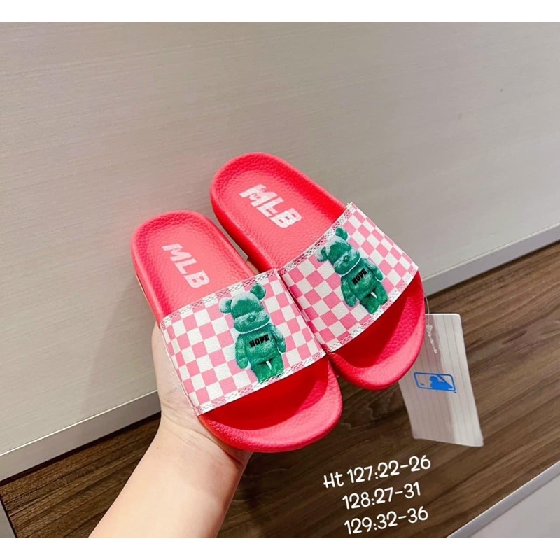 Dép lê MLB gấu CARO cho bé trai và bé gái có đế chống trơn trượt