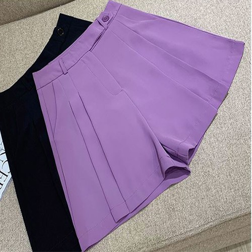 Quần short cạp cao, xếp ly có khóa kéo sang trọng, thời thượng 206