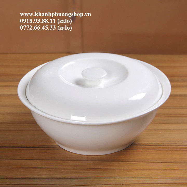 thố sứ đựng cơm có nắp - thố sứ đựng cơm