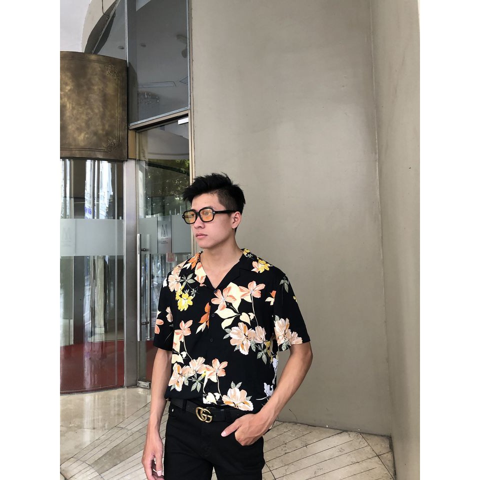 Áo Sơ Mi Nam Dài Tay TOUCHME Flower Yellow Shirt | BigBuy360 - bigbuy360.vn