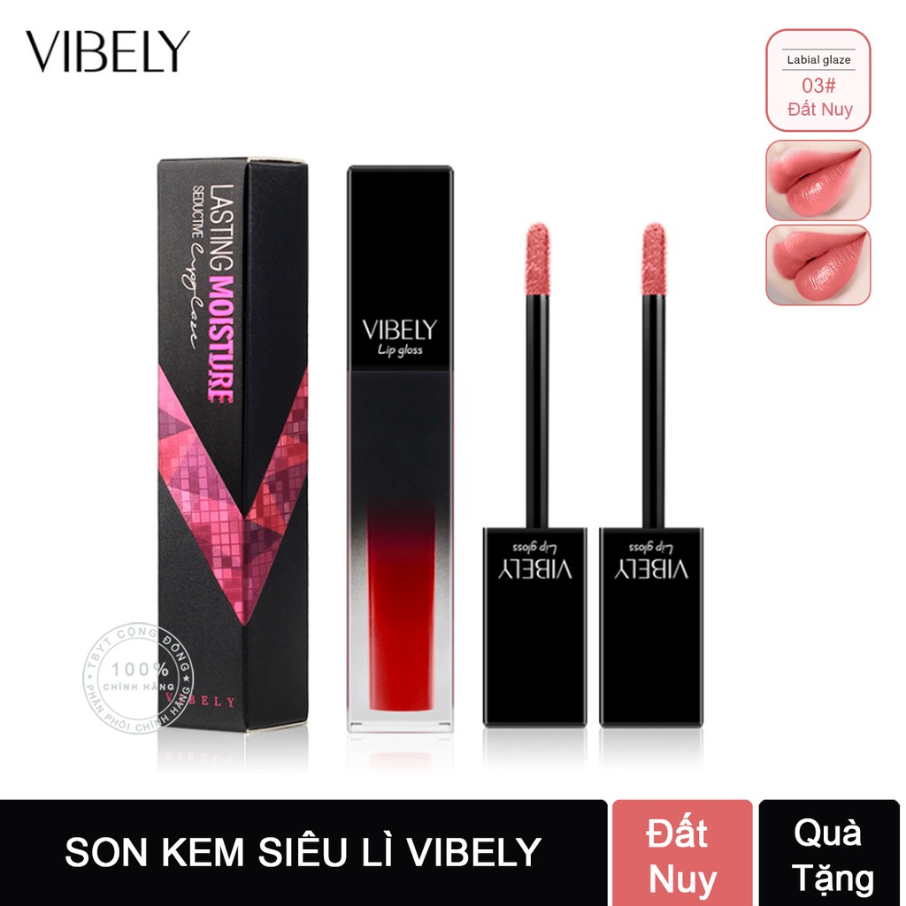 Son kèm siêu lì Vibely Lasting Moisture cao cấp