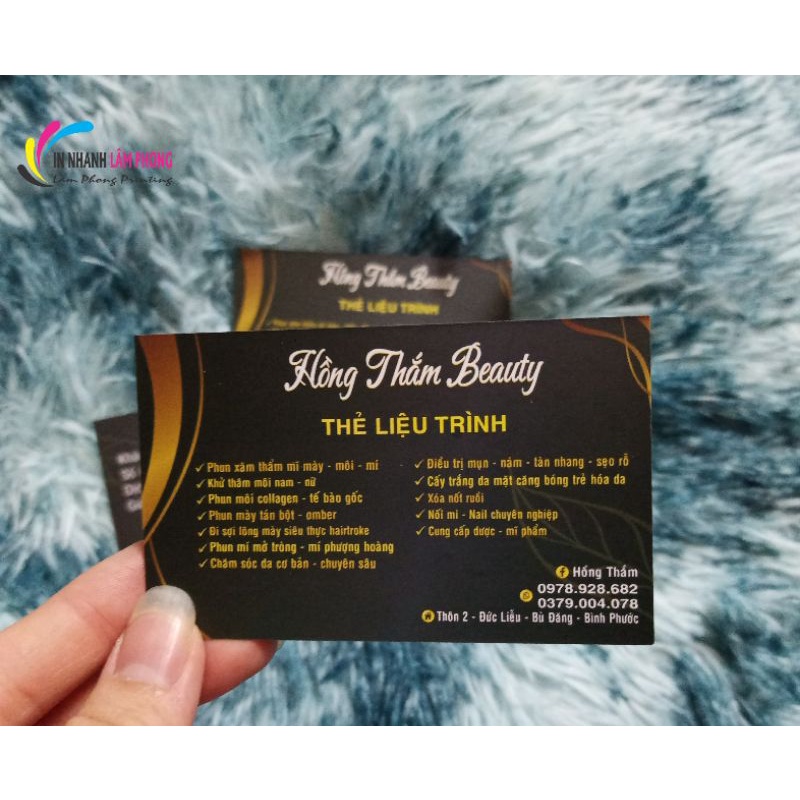 Combo 100 Thẻ Liệu Trình Spa, Name Card, Card Visit