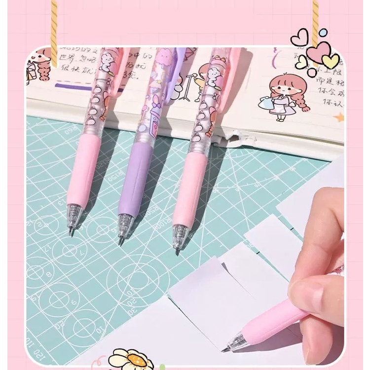 Dao Rọc Giấy Cute Dạng Bút Cắt Washi Sticker Mini Hình Cô Bé Đáng Yêu PKBL4