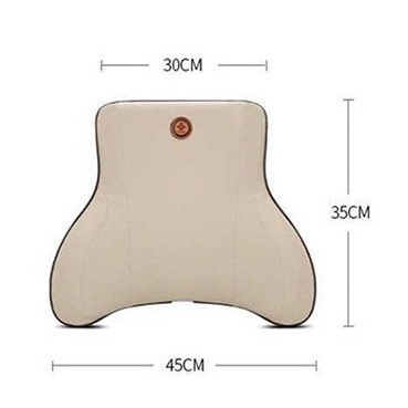 Tựa lưng cao su non đúc nguyên khối, bọc Da cao cấp cho xe ô tô, ghế văn phòng- Thế giới phụ kiện ô tô