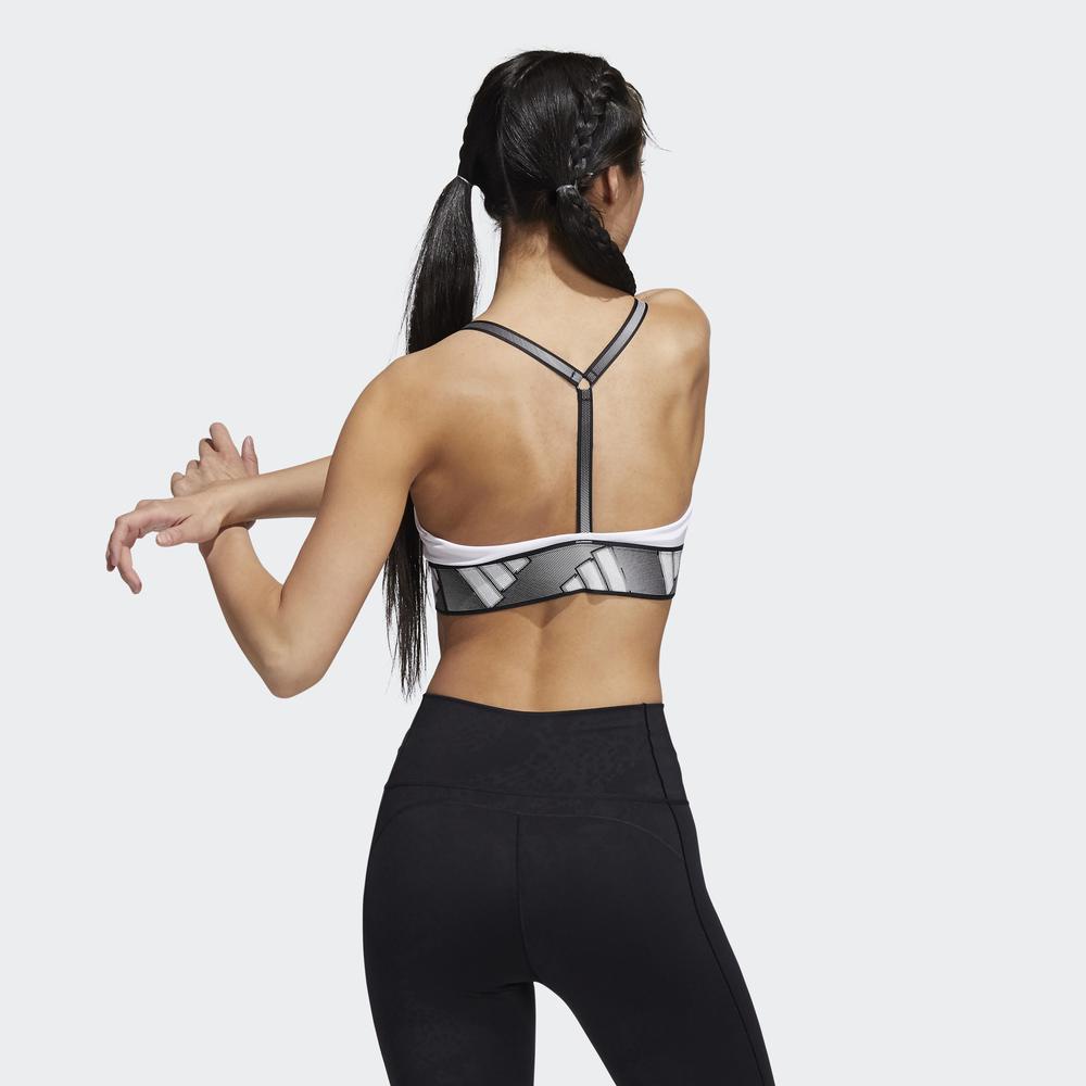 Áo Ngực Thể Thao adidas TRAINING Nữ Áo Bra Tập Luyện Light Support All Me Màu trắng GR8180