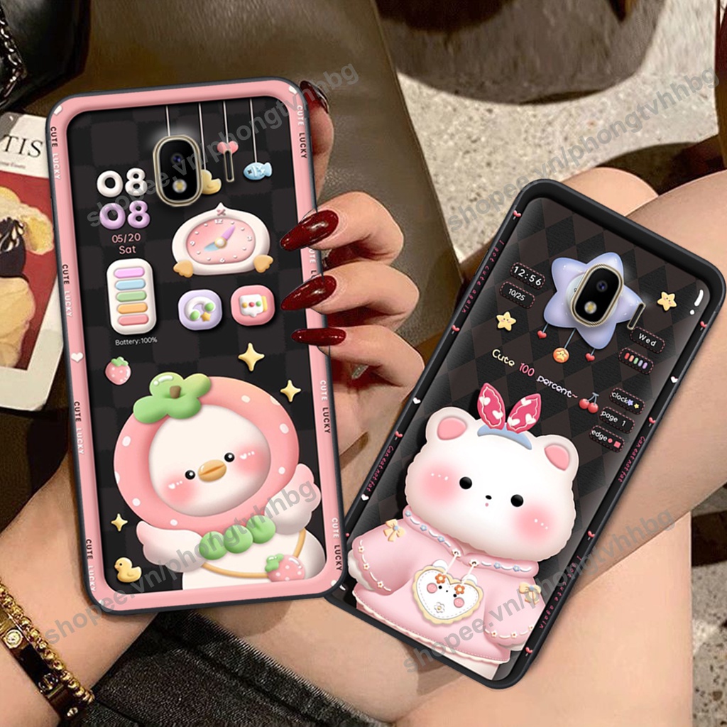 Ốp lưng Samsung J2 Pro / J2 Core / J2 Prime / J4 gấu,thỏ trắng , đồng hồ dễ thương cute cực đẹp