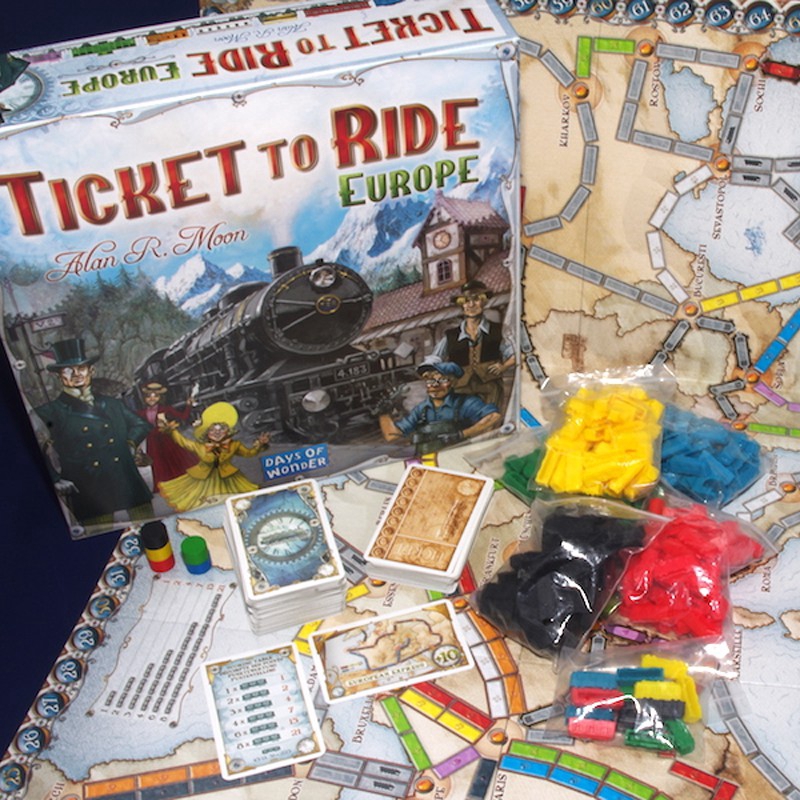 Bộ trò chơi Board Game Ticket To Ride Europe thú vị