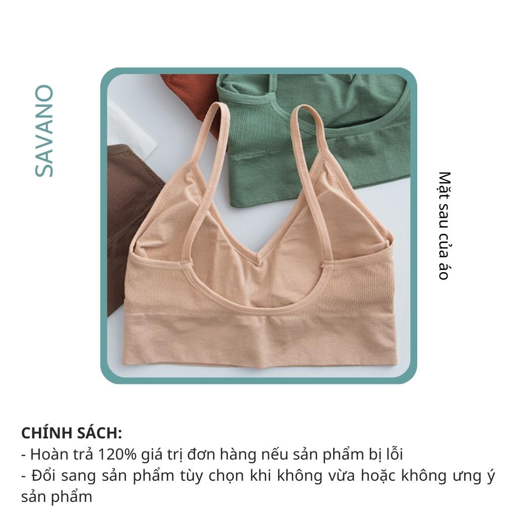 Áo bra nữ 2 dây sexy tập gym hở lưng chữ U freesize SAVANO VA31 | BigBuy360 - bigbuy360.vn