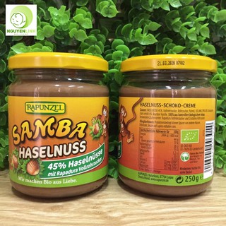 Bơ hạt phỉ hữu cơ Samba Rapunzel - lọ 250g
