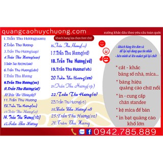 Dấu mộc tên🍀khắc dấu theo yêu cầu🍀Khắc dấu lấy liền