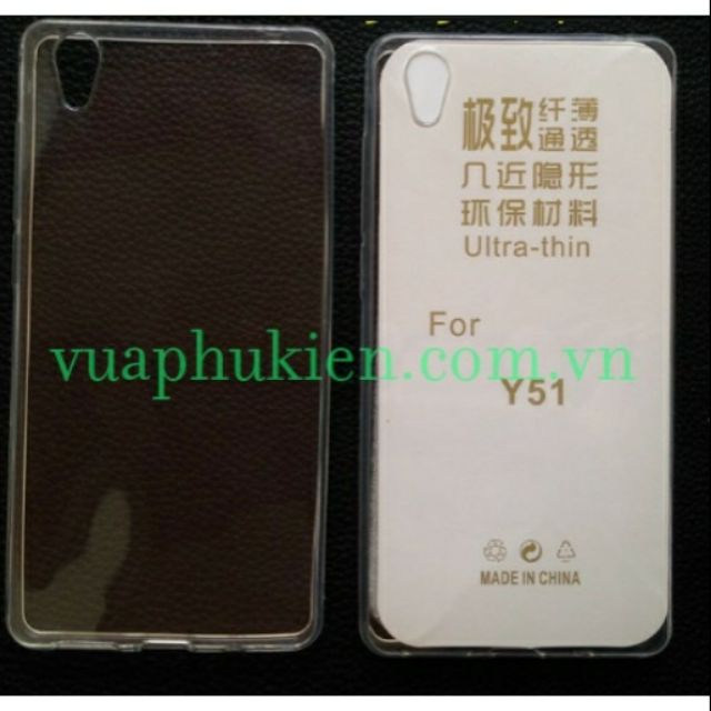 Bộ 3 ốp silicon dẻo vivo y51