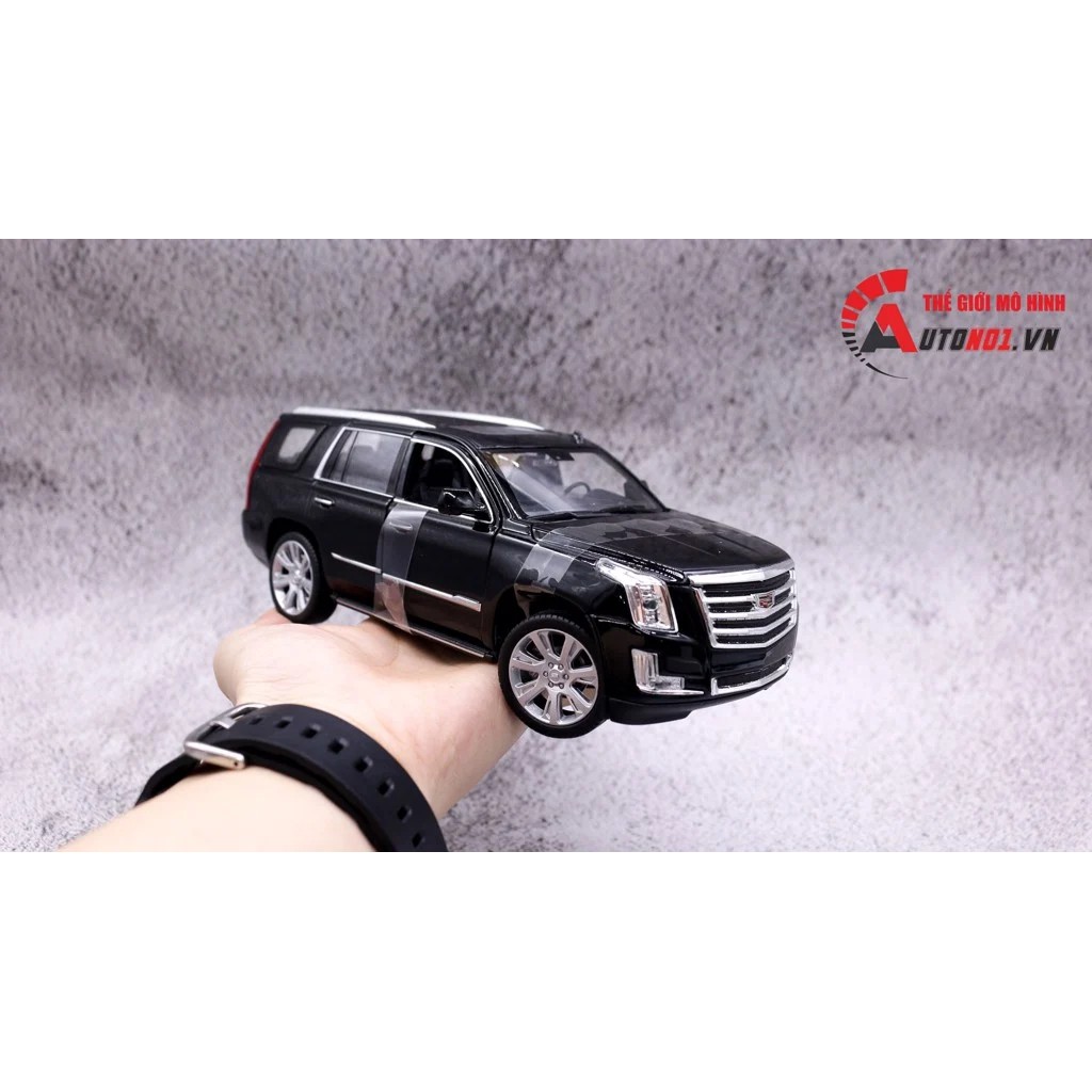 MÔ HÌNH XE CADILLAC ESCALADE 2017 BLACK 1:24 WELLY 5170