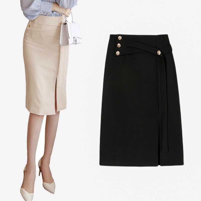 Chân váy midi công sở xẻ tà có BIGSIZE dài qua gối phong cách trẻ trung năng động đi làm đi tiệc siêu xinh CV39