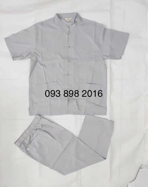 Set quần áo thêu rồng phượng nam trung niên (cộc và dài tay) có bán dời quần áo | BigBuy360 - bigbuy360.vn