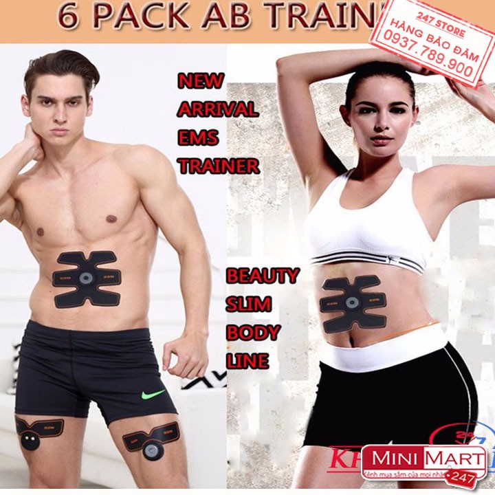 Máy tập cơ giảm mỡ bụng Beauty body- 6 Pack EMS