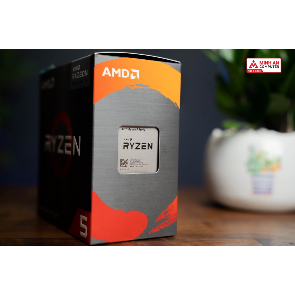 CPU AMD Ryzen 5 5600G (3.9GHz up to 4.4GHz, 6 nhân, 12 luồng, 19MB Cache, 65W) - Socket AM4