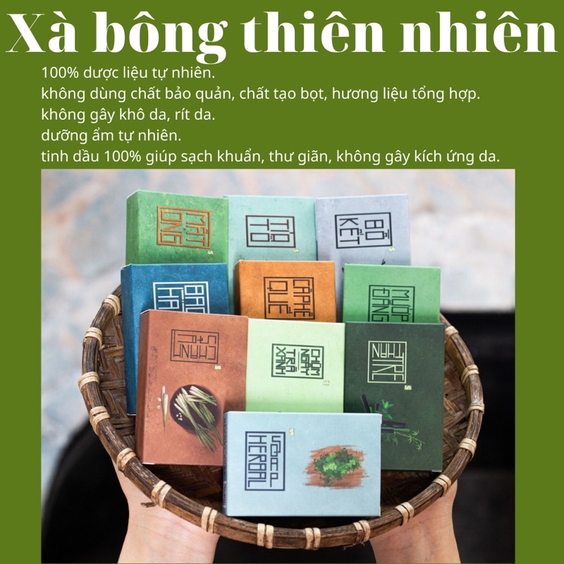 Xà bông Sinh Dược, xà phòng nghệ, mật ong, mướp đắng từ thảo mộc thiên nhiên 100 gam | BigBuy360 - bigbuy360.vn