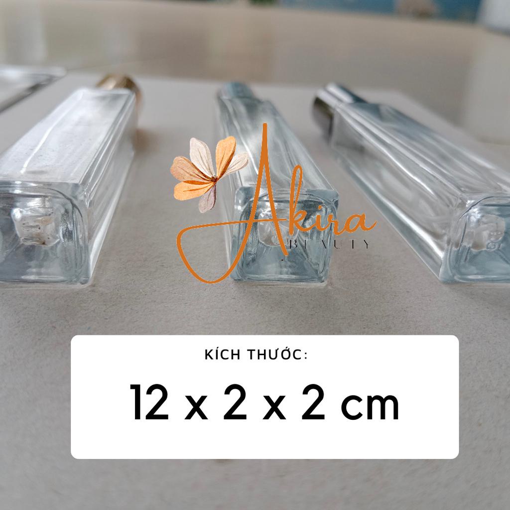 Chai chiết nước hoa 10ml | Chai thủy tinh dạng vuông