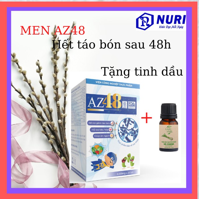 [SALE 3 NGÀY,Freeship,] Men Tiêu Hóa AZ48  Hết Táo Bón Hết Biếng Ăn Men Cho Mẹ Và Bé