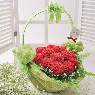 Combo làm hoa cẩm chướng bằng giấy nhún, có hình hướng dẫn