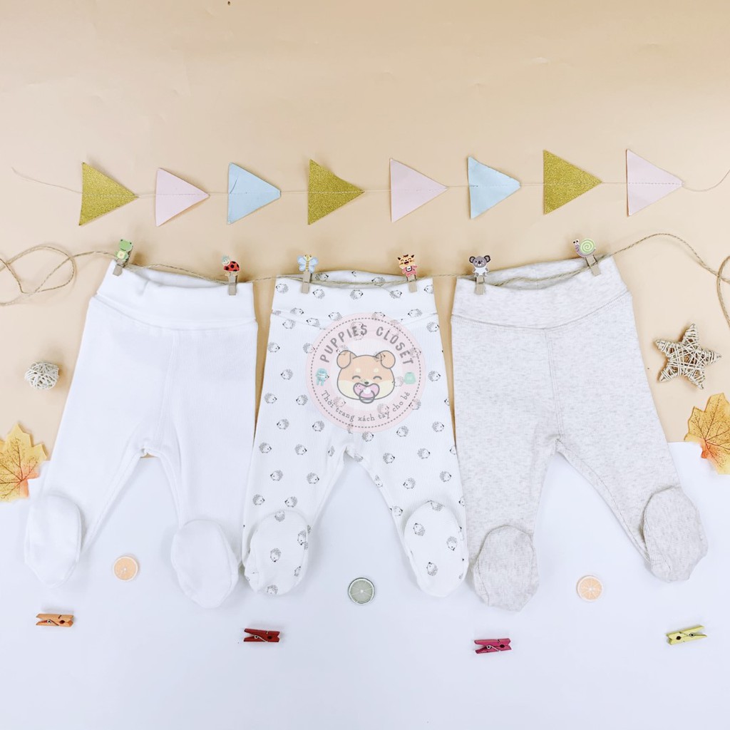 Sét 3 quần liền tất màu trắng HM