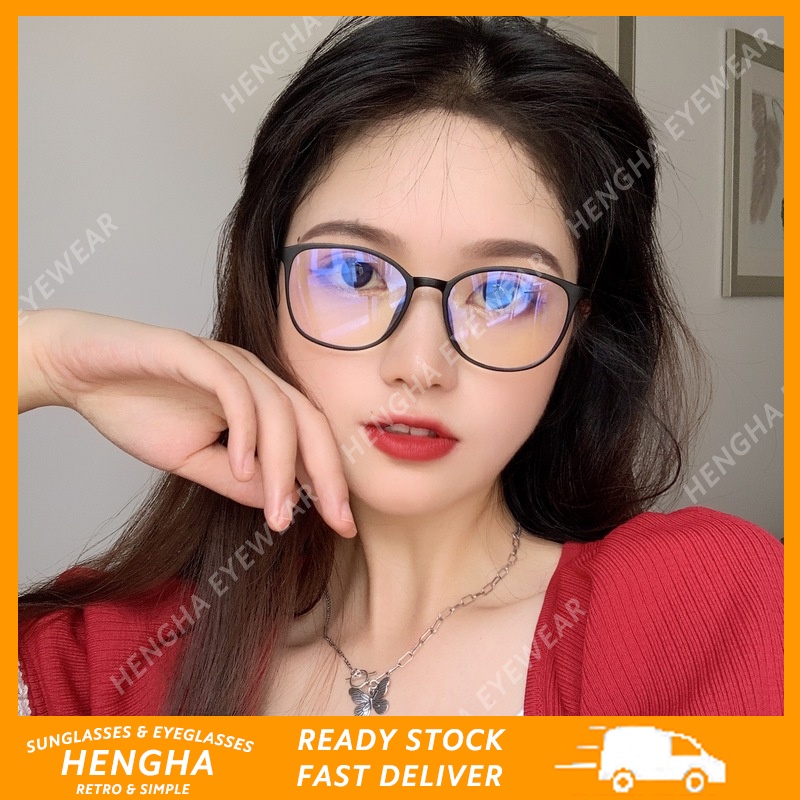 Mắt Kính Gọng Vuông Màu Kẹo Trong Suốt Chống Ánh Sáng Xanh Phong Cách Hàn Quốc
