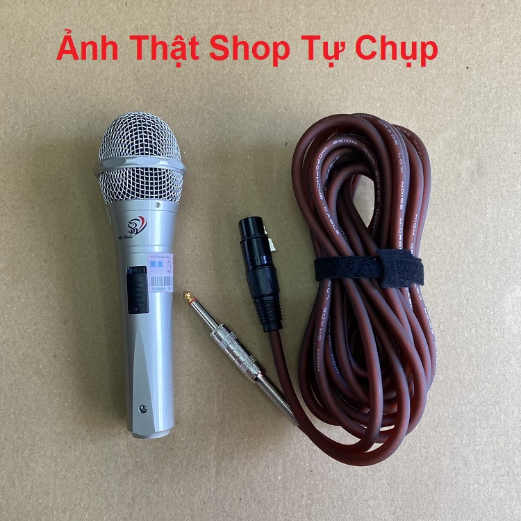 Micro Có Dây Chuyên Hát Karaoke, Tặng Dây Dài 6m - Mic Model BS1 Hát Quá Hay - Hàng Chính Hãng PS Audio - Bảo Hành 12Th