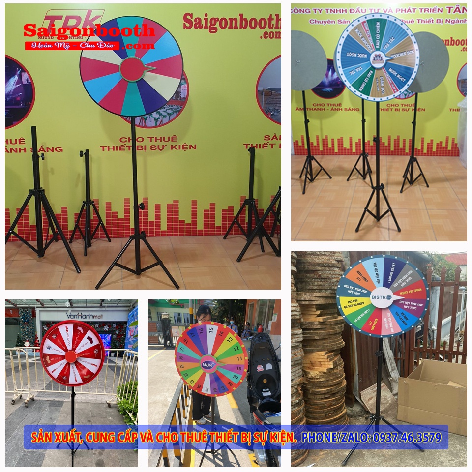 Vòng Quay May Mắn Giá Sỉ, Chân Đứng Chắc Chắn, Dễ Di Chuyển Nhiều Nơi