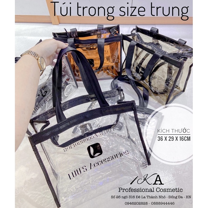 Túi nhựa trong Luu's siêu đẹp, tiện dụng