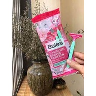 Dao cạo Balea ⚡ CHUẨN CHÍNH HÃNG ⚡ Dao cạo nội địa Đức 2 và 3 lưỡi kép dùng cạo lông body & Bikini đầu xoay linh hoạt