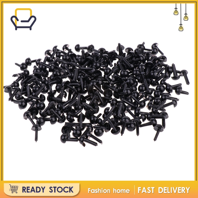 【Fashion home】 200pcs 5mm Plastic Safety Doll Eyes For Teddy Bear/Dolls/Stuffed Animal Toys