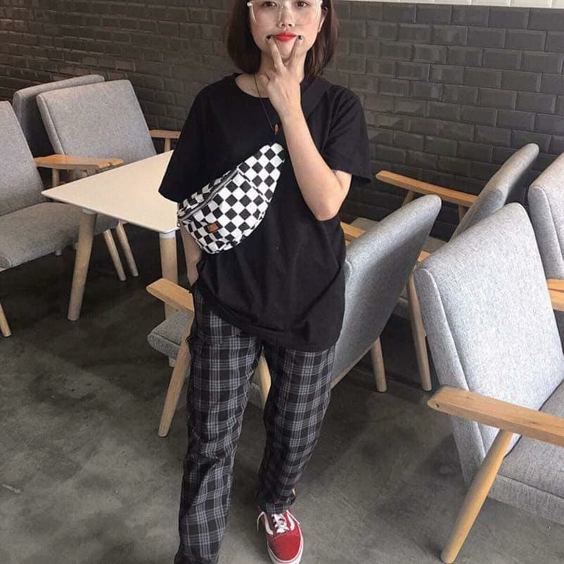 [COMBO TIẾT KIỆM] Áo lở trơn + Quần caro unisex | BigBuy360 - bigbuy360.vn